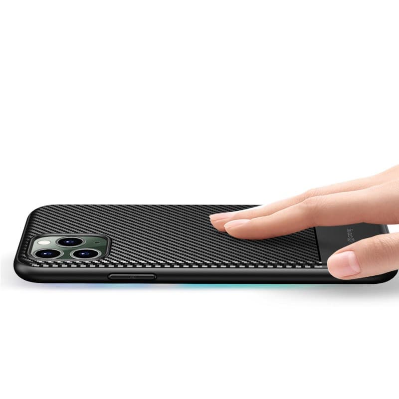 Crong Prestige Carbon Cover - iPhone 11 Pro Max Case (Black) 6