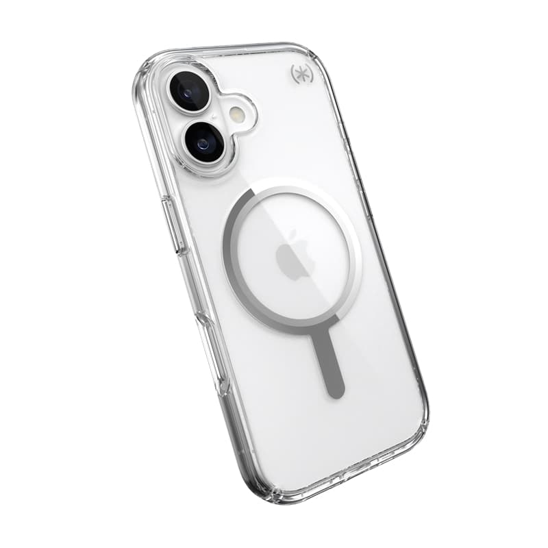 Speck Presidio Perfect Clear MagSafe - iPhone 17 Case (Clear / Silver) 7