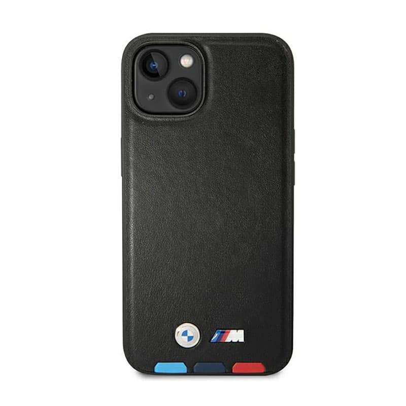 BMW Leather Hot Stamp Tricolor MagSafe - Case for iPhone 14 Plus (Black) 3