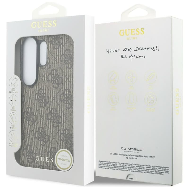 Guess 4G Classic Logo Charm MagSafe - Samsung Galaxy S26 Ultra Case (Brown) 7