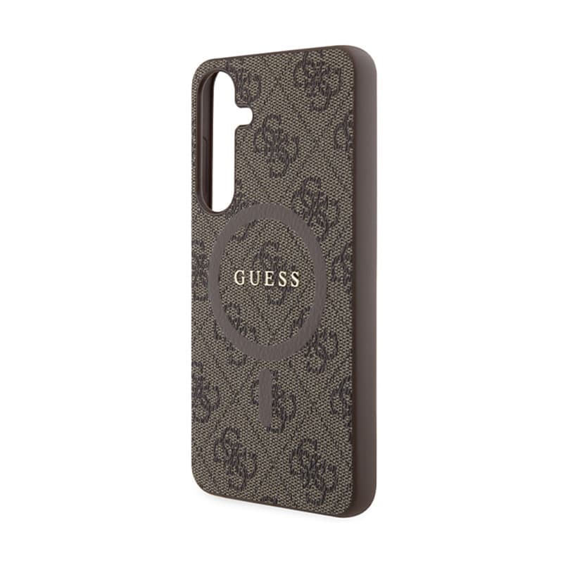 Guess 4G Collection Leather Metal Logo MagSafe - Case Samsung Galaxy S24+ (Brown) 6