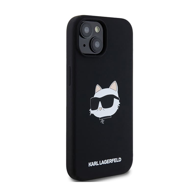 Karl Lagerfeld Silicone Choupette Head MagSafe - iPhone 15 / 14 / 13 Case (black) 4