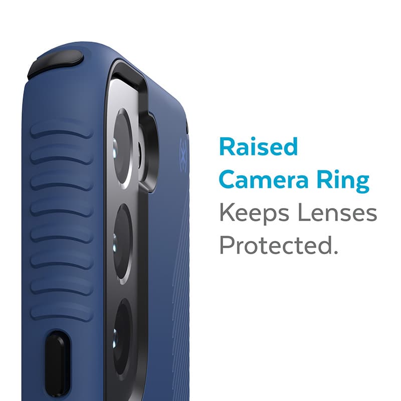 Speck Presidio2 Grip - Case for Samsung Galaxy S22+ with MICROBAN  (Coastal Blue/Black) 7