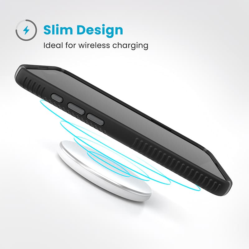 Speck Presidio2 Grip - iPhone 16 Pro Max Case (Black / Slate Gray / White) 3