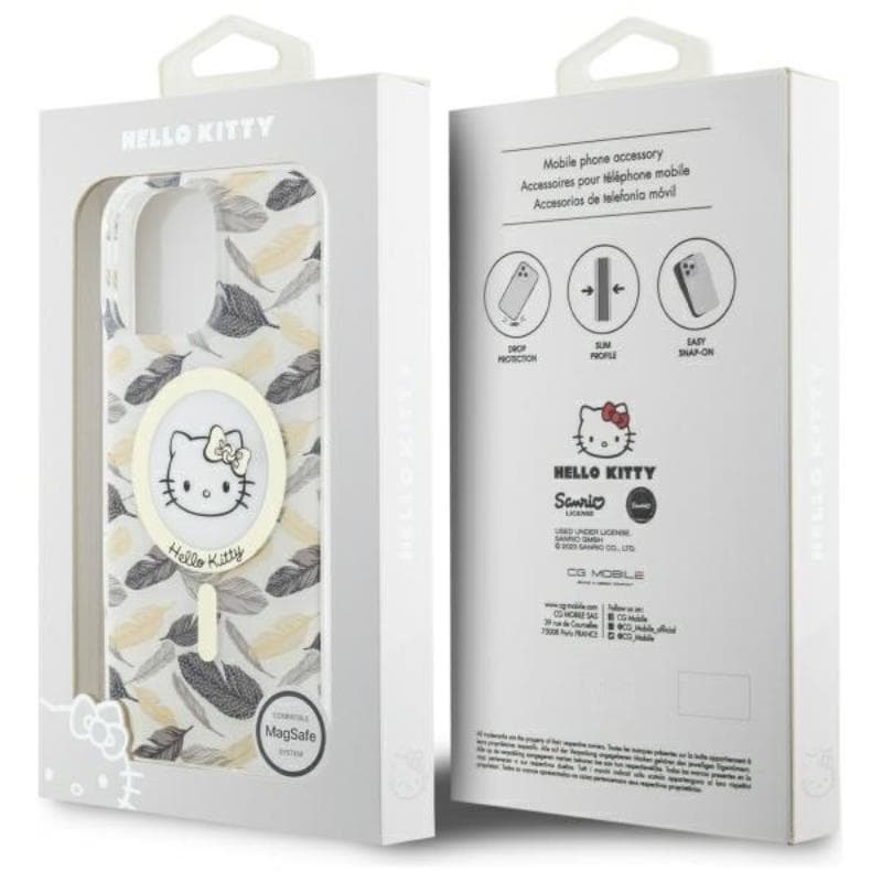 Hello Kitty IML Golden Leaves MagSafe - Case for iPhone 16 Pro Max (white) 8