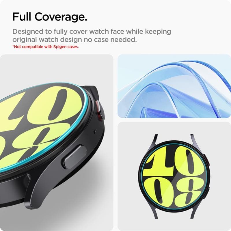 Spigen GLAS.TR EZ FIT 2-Pack - Tempered Glass for Samsung Galaxy Watch 7 40 mm (2 pcs) 6