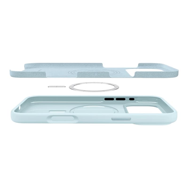 Spigen Silicone Fit Mag MagSafe - Case for iPhone 17 Pro (Mute Blue) 6