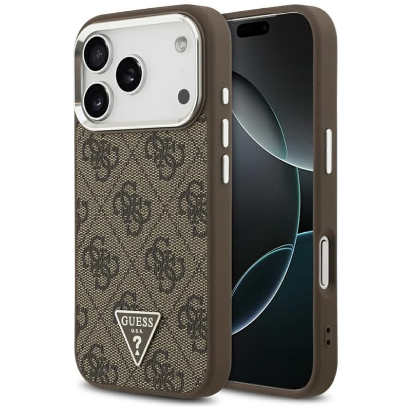 Guess 4G Triangle Logo MagSafe - Case iPhone 17 Pro (brown) 1