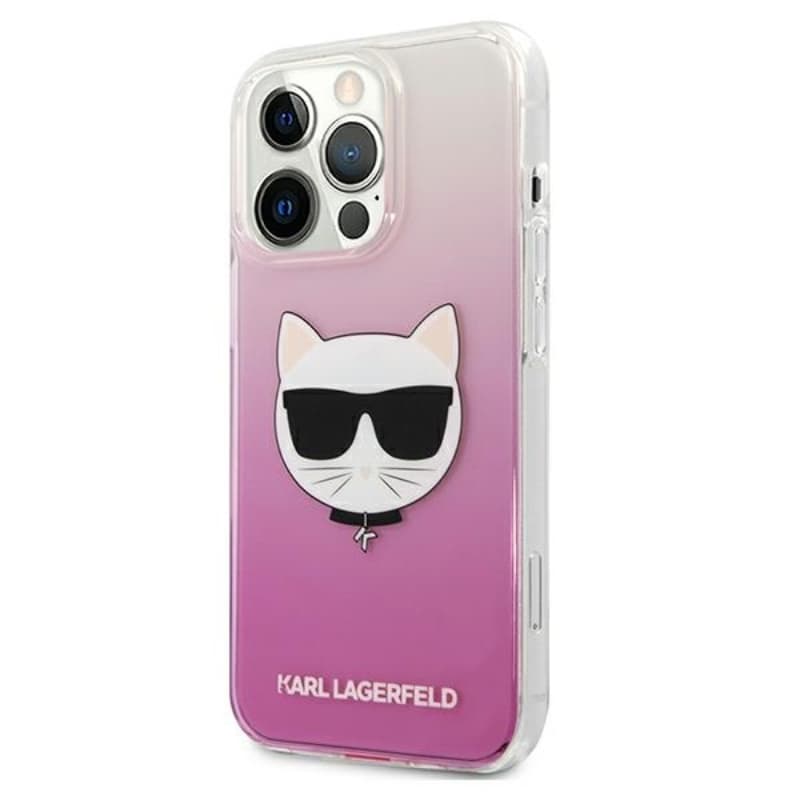 Karl Lagerfeld Choupette Head  - Case for iPhone 13 Pro Max (Pink) 2