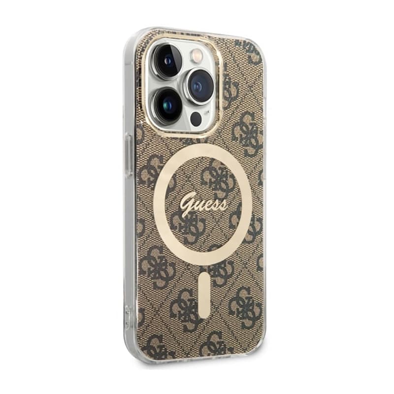 Guess 4G MagSafe - Case for iPhone 14 Pro Max (Brown) 3