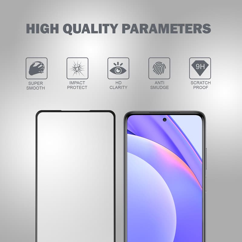Crong 3D Armor Glass - 9H Full Glue Tempered Glass for the entire Xiaomi Mi 10T Lite screen 4