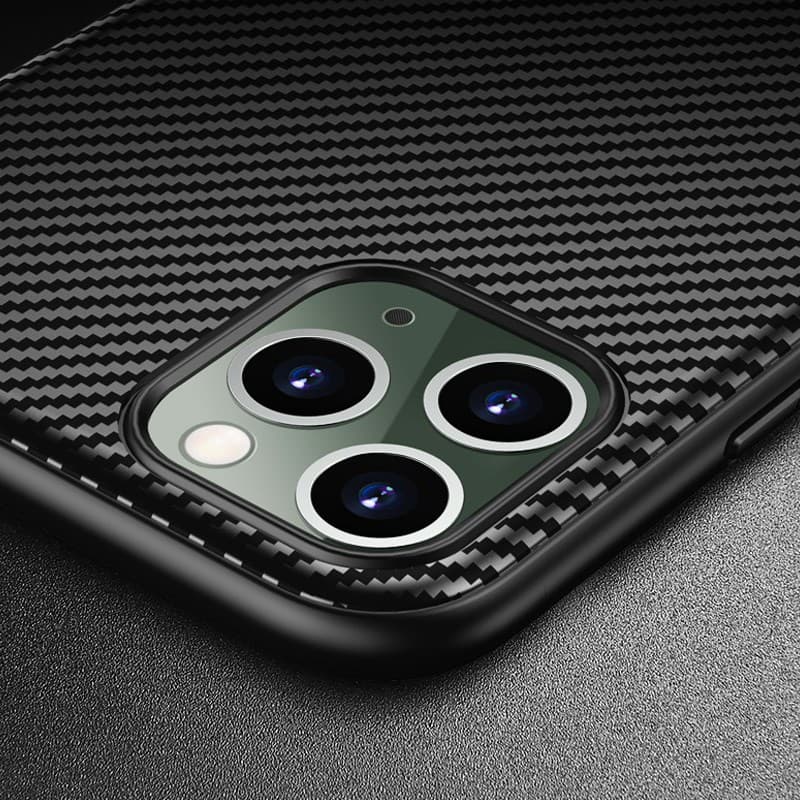 Crong Prestige Carbon Cover - iPhone 11 Pro Max Case (Black) 7