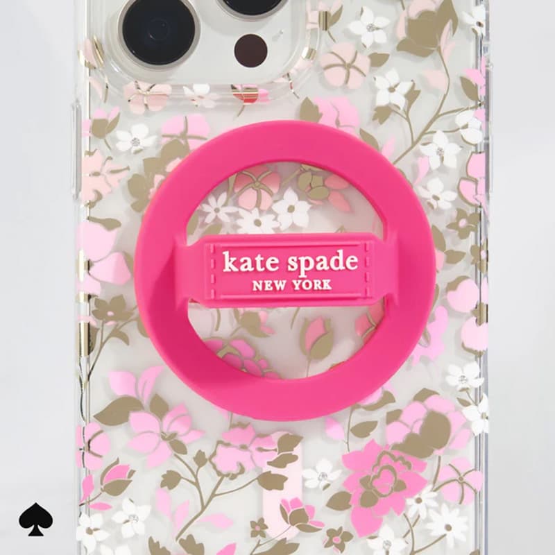 Kate Spade New York Magnetic Loop Grip - MagSafe finger holder (Pom Pom Pink) 2