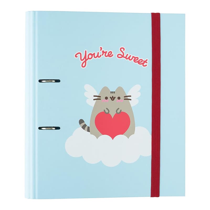 Pusheen - A4 binder from the Purrfect Love collection (2 rings, elastic band) 1