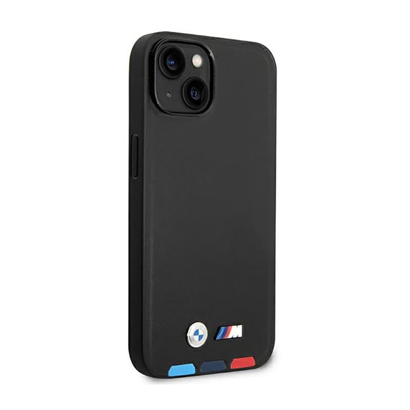 BMW Leather Hot Stamp Tricolor MagSafe - Case for iPhone 14 Plus (Black) 4