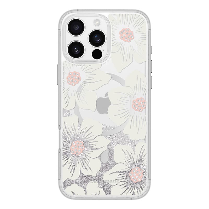 Kate Spade New York Liquid Glitter MagSafe - Case for iPhone 16 Pro Max (Hollyhock Floral) 2