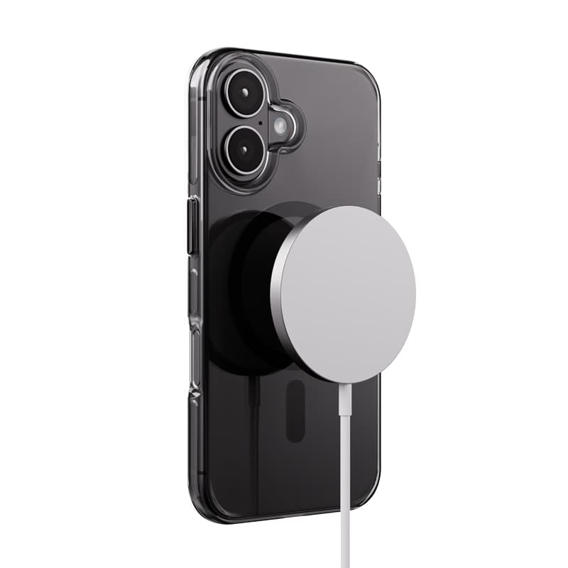 Crong Clear MAG Pro - iPhone 16 MagSafe Case (Black) 5