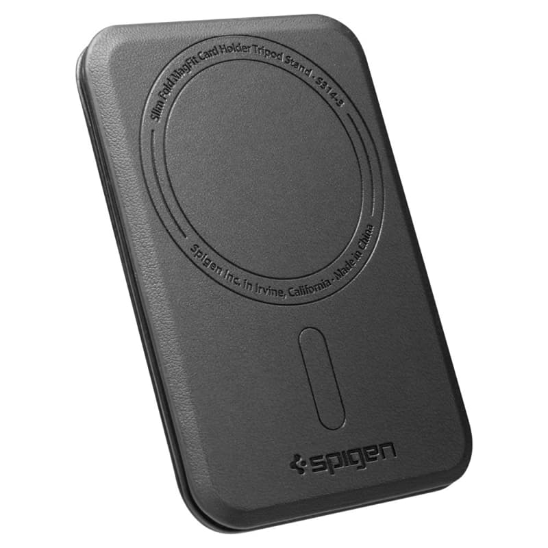 Spigen S314-3 Slim Fold Tripod MagSafe - Magnetic Wallet with Stand Function (Black) 7