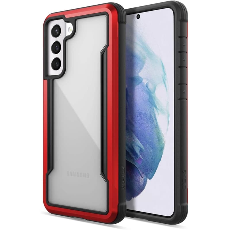 X-Doria Raptic Shield - Aluminum case for Samsung Galaxy S21 (Antimicrobial protection) (Red) 8