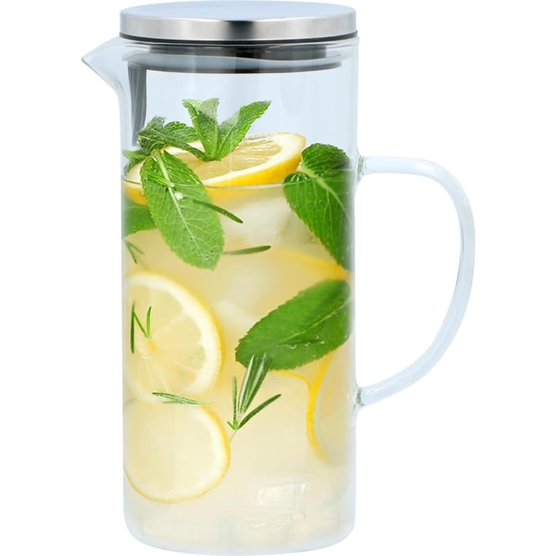 Alpina - A jug with a lid made of borosilicate glass, 1.3l 2