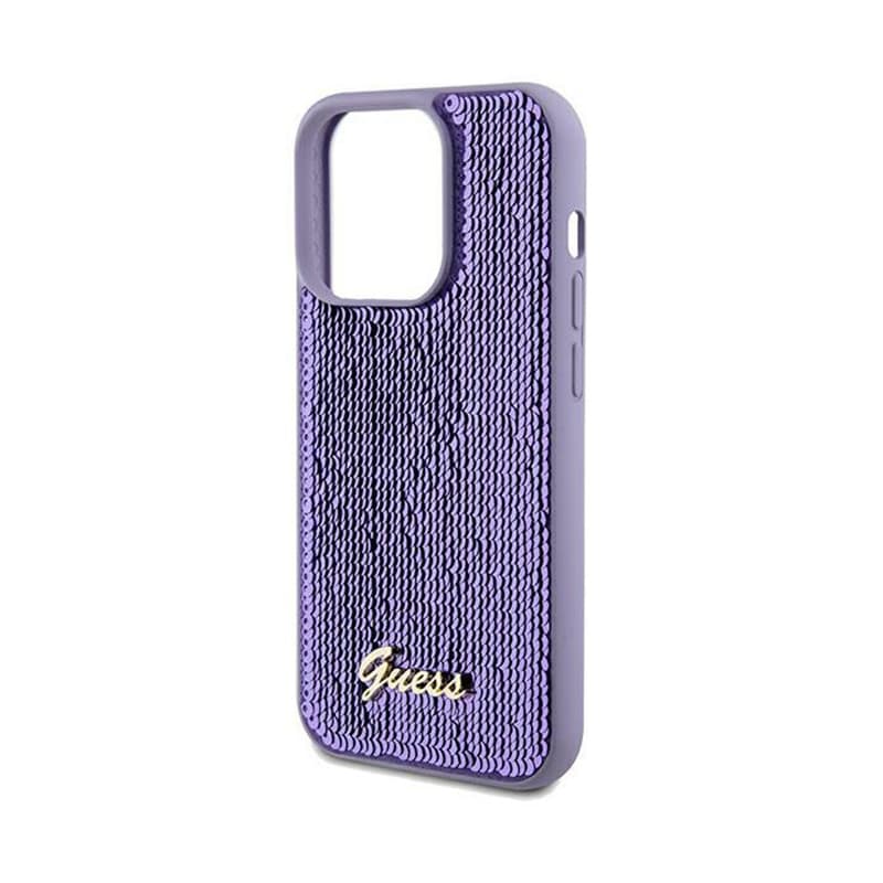 Guess Sequin Script Metal - iPhone 13 Pro Max Case (purple) 6