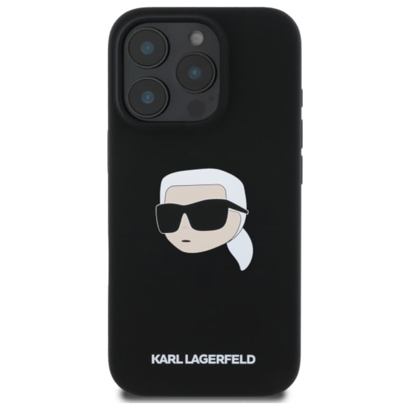 Karl Lagerfeld Silicone Karl Head Print MagSafe - Case iPhone 16 Pro (black) 3