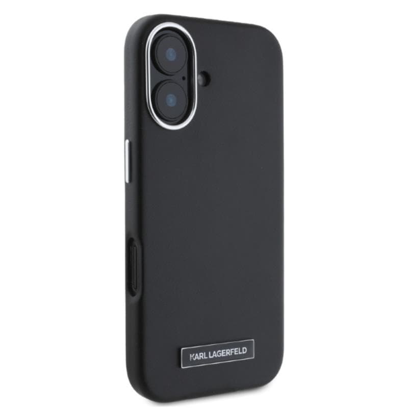 Karl Lagerfeld FW Metal Plate MagSafe - Case for iPhone 16 (black) 4