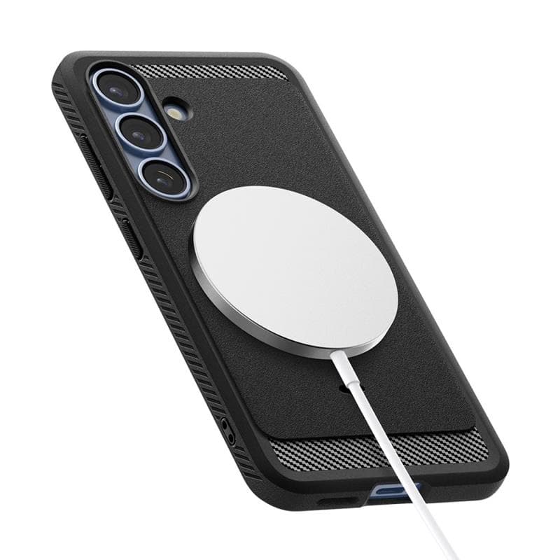 Spigen Rugged Armor Mag MagSafe - Case for Samsung Galaxy S25 (Matte Black) 8