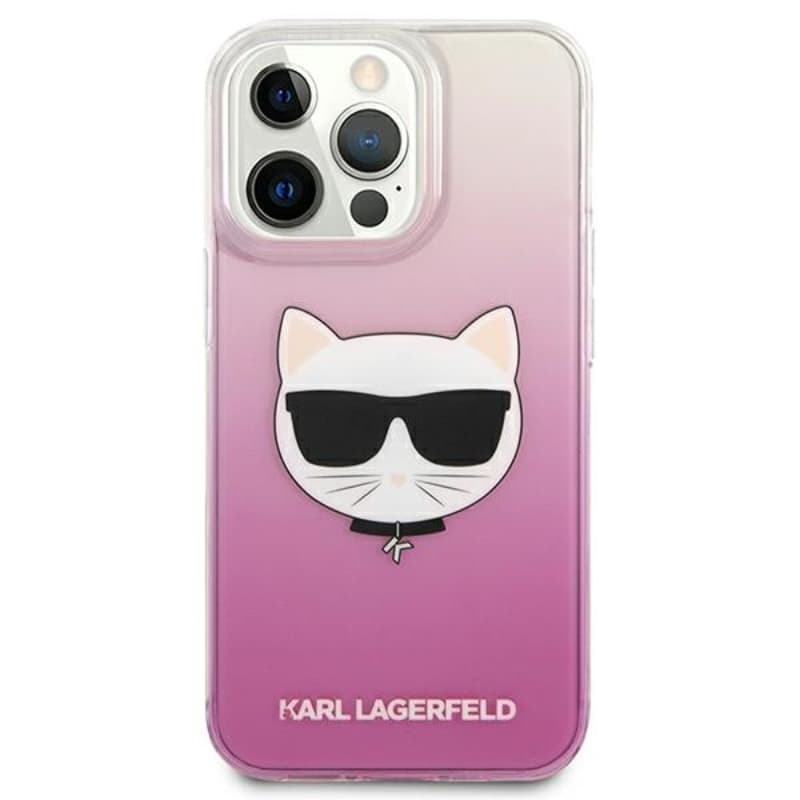 Karl Lagerfeld Choupette Head  - Case for iPhone 13 Pro Max (Pink) 3