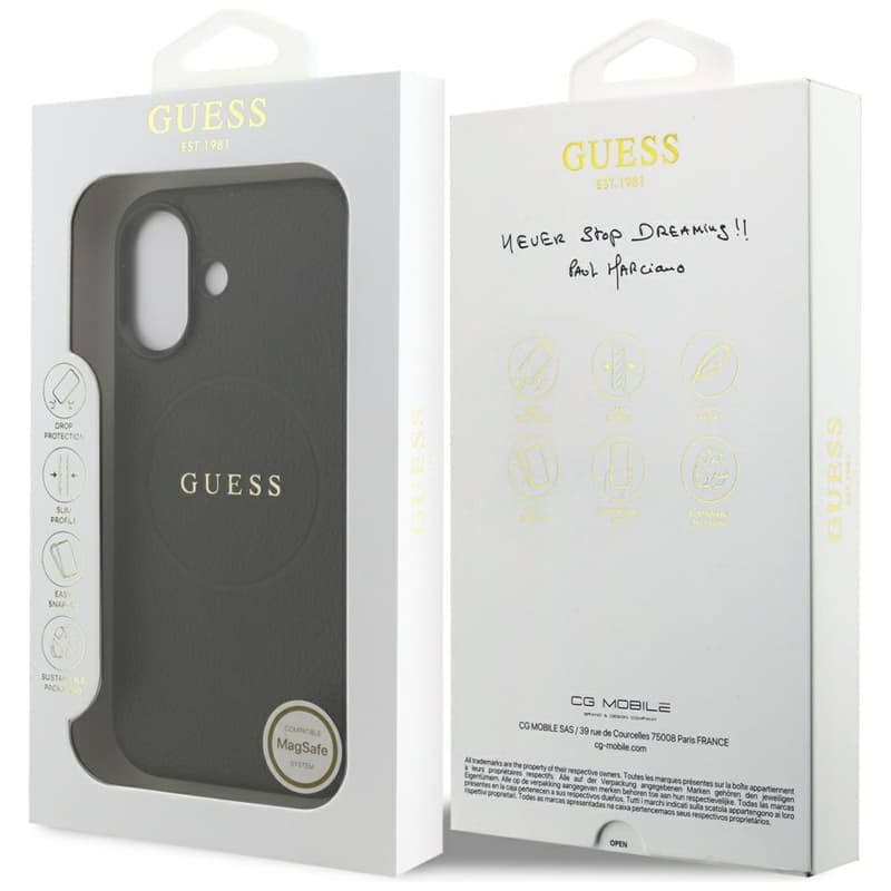 Guess Grained Ring MagSafe - Case iPhone 17 (black) 8