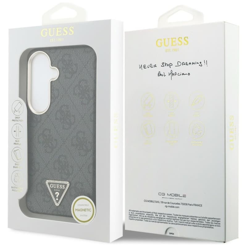 Guess 4G Triangle Logo MagSafe - Samsung Galaxy S26 Case (Black) 8
