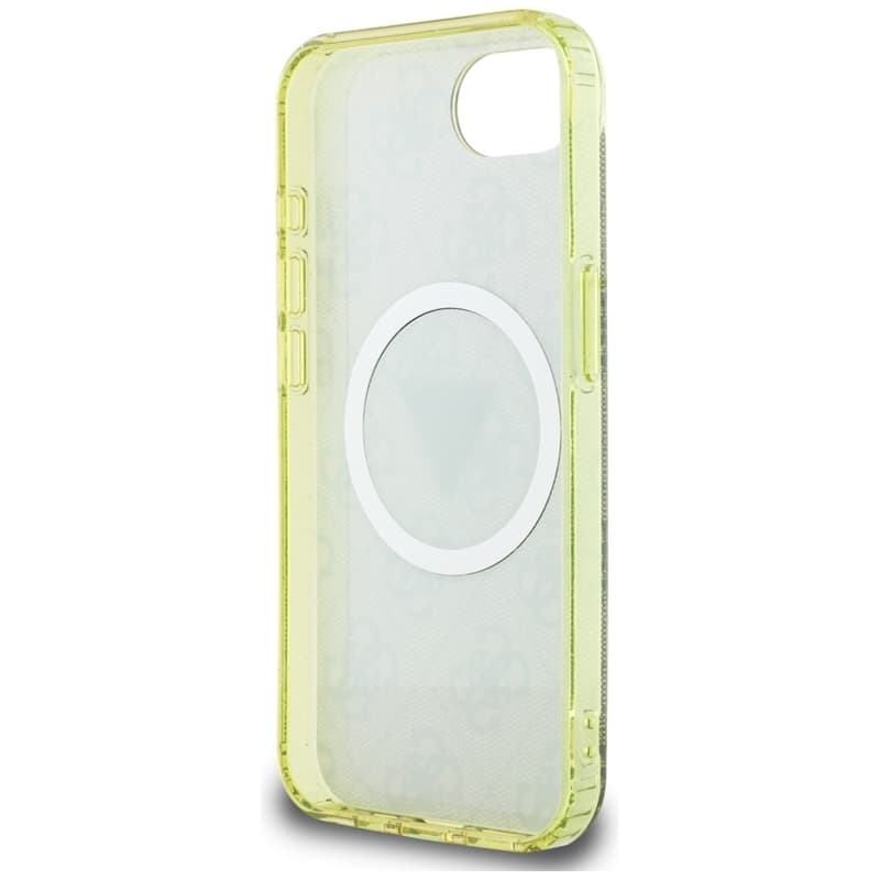 Guess IML Metal Glitter 4G Circle Triangle MagSafe - Case for iPhone 16e (brown) 7