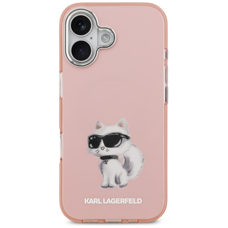 Karl Lagerfeld IML Aquarelle Choupette & Logo MagSafe - Case for iPhone 17 (pink) 3