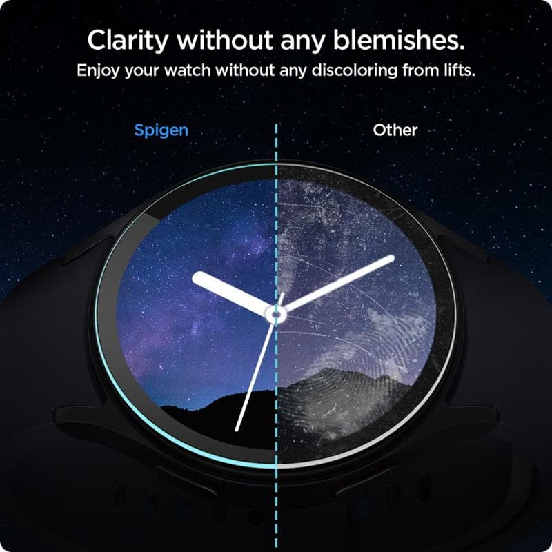 Spigen GLAS.TR EZ FIT 2-Pack - Tempered Glass for Samsung Galaxy Watch 7 40 mm (2 pcs) 8