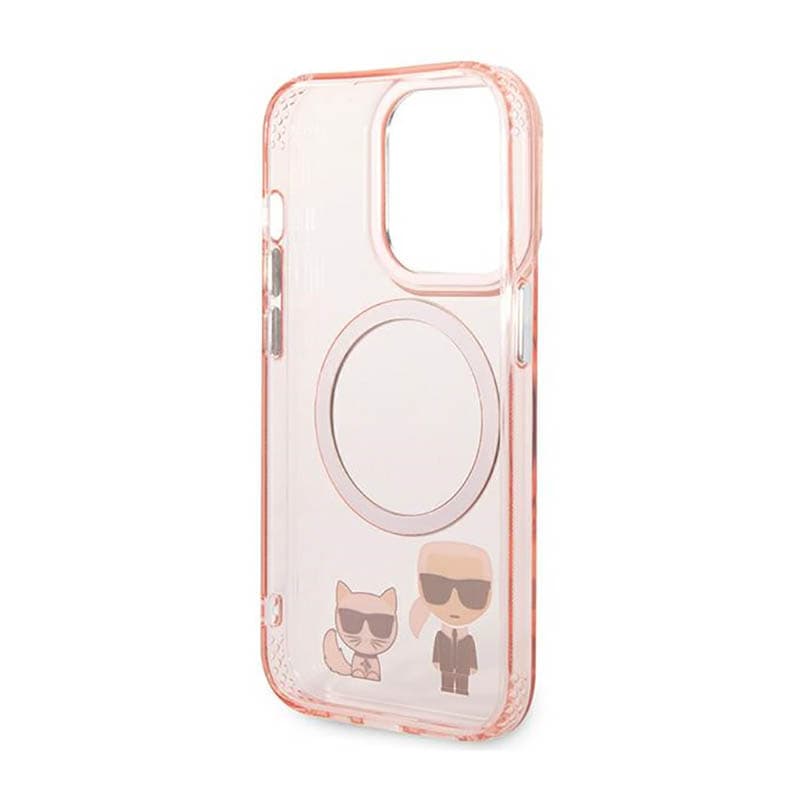 Karl Lagerfeld Karl&Choupette Aluminium MagSafe - Case for iPhone 14 Pro (Pink) 7