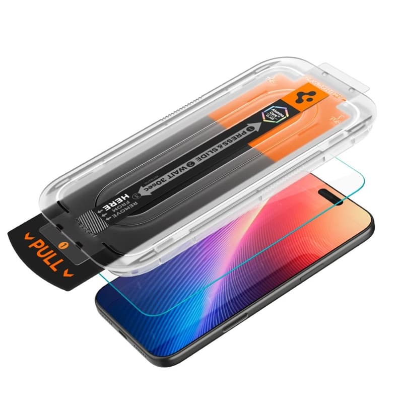 Spigen GLAS.TR EZ Fit Pro Privacy - Privacy Tempered Glass for iPhone 17 / 17 Pro / 16 Pro 6