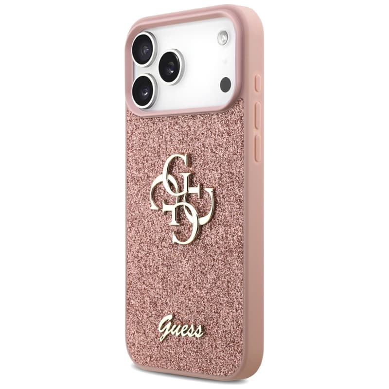 Guess Fixed Glitter Big 4G - Case for iPhone 17 Pro Max (pink) 2