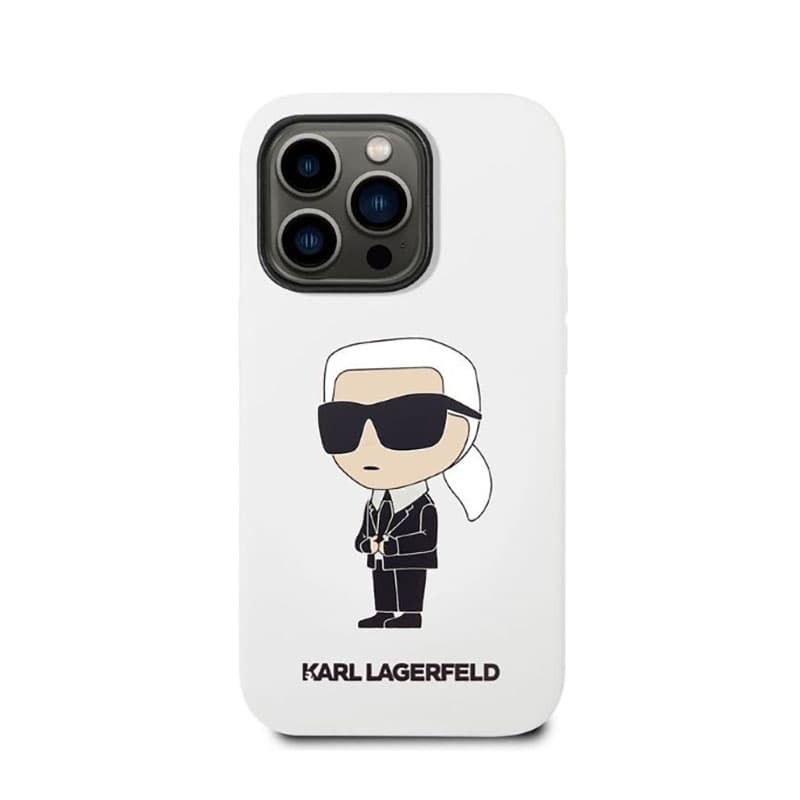 Karl Lagerfeld Silicone NFT Ikonik - Case for iPhone 14 Pro Max (White) 3