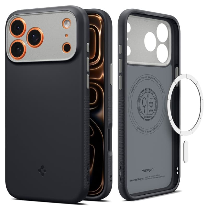 Spigen Nano Pop Mag MagSafe - Case for iPhone 17 Pro Max (Black Sesame) 1