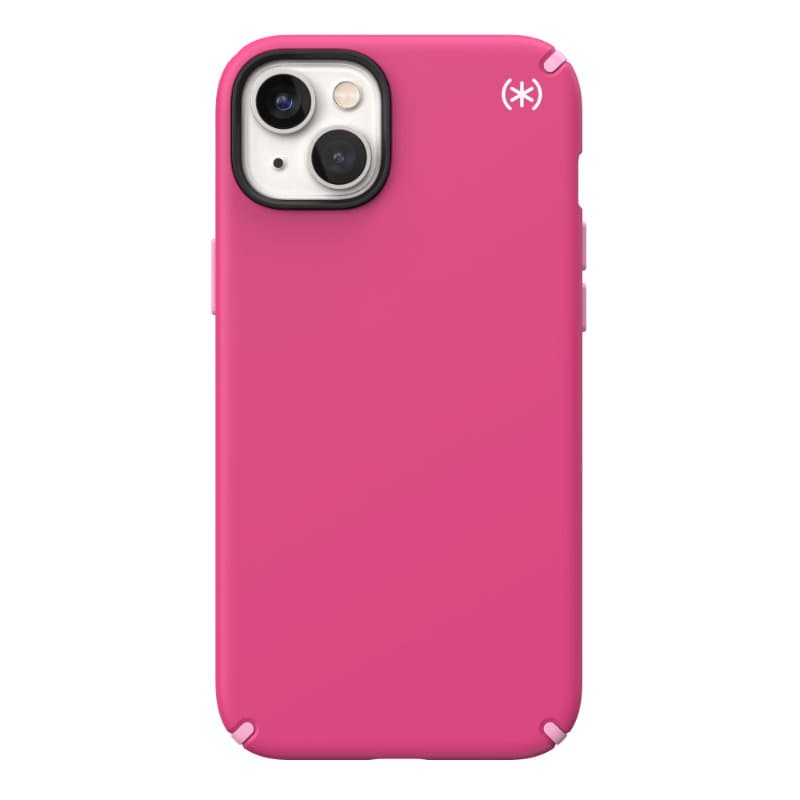 Speck Presidio2 Pro - Antibacterial iPhone 15 Plus / 14 Plus Case (Digitalpink / Blossompink / White) 4
