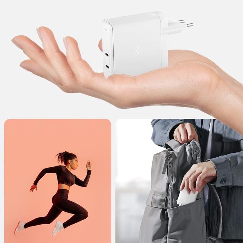 Spigen ArcStation Pro GaN-1402 - 2x USB-C Wall Charger 140W (White) 5