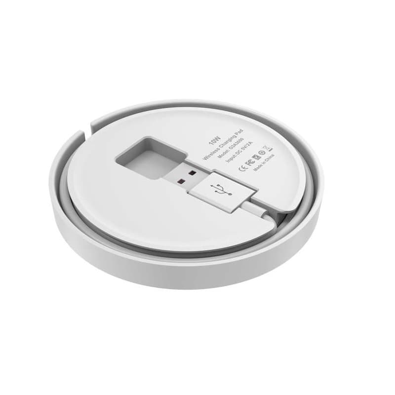 Budi - Qi wireless charger with build-in cable can charge to your phones wirelessly 2