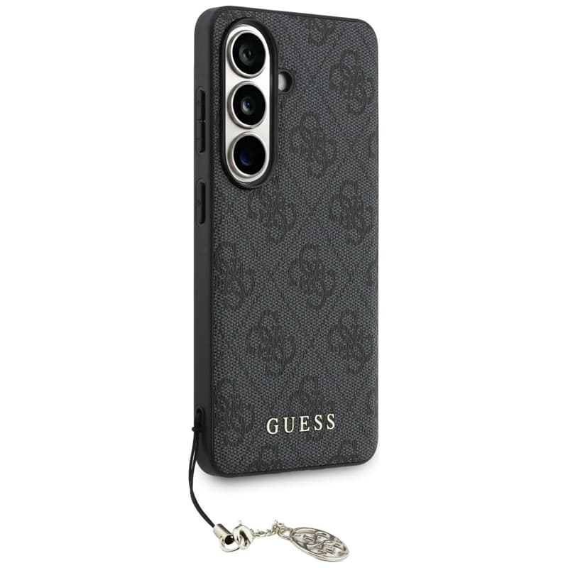 Guess 4G Classic Logo Charm MagSafe - Samsung Galaxy S26 Case (Black) 3