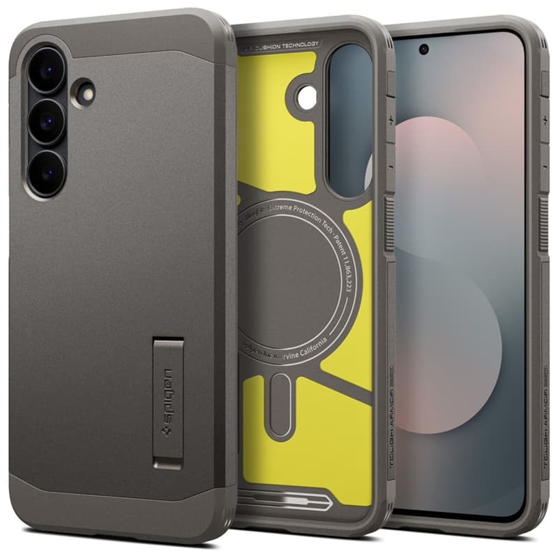 Spigen Tough Armor MagSafe - Case for Samsung Galaxy S25 FE (Gunmetal)
