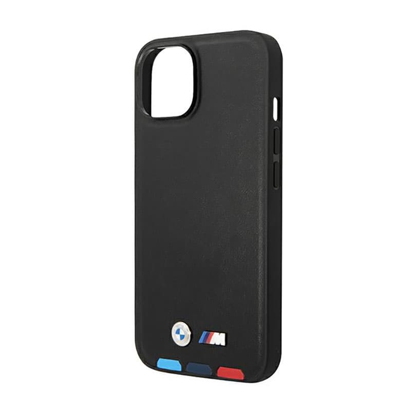BMW Leather Hot Stamp Tricolor MagSafe - Case for iPhone 14 Plus (Black) 6