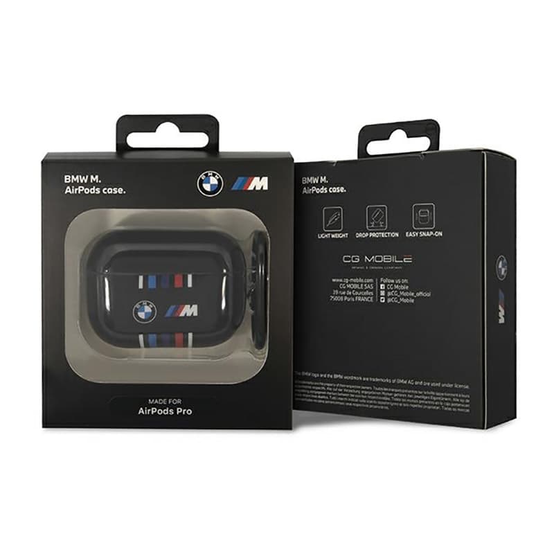 BMW Multiple Coloured Lines - Case for Apple AirPods Pro (Black) 3