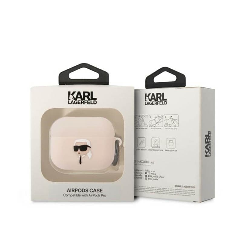 Karl Lagerfeld Silicone NFT Karl Head 3D - AirPods Pro Case (pink) 3