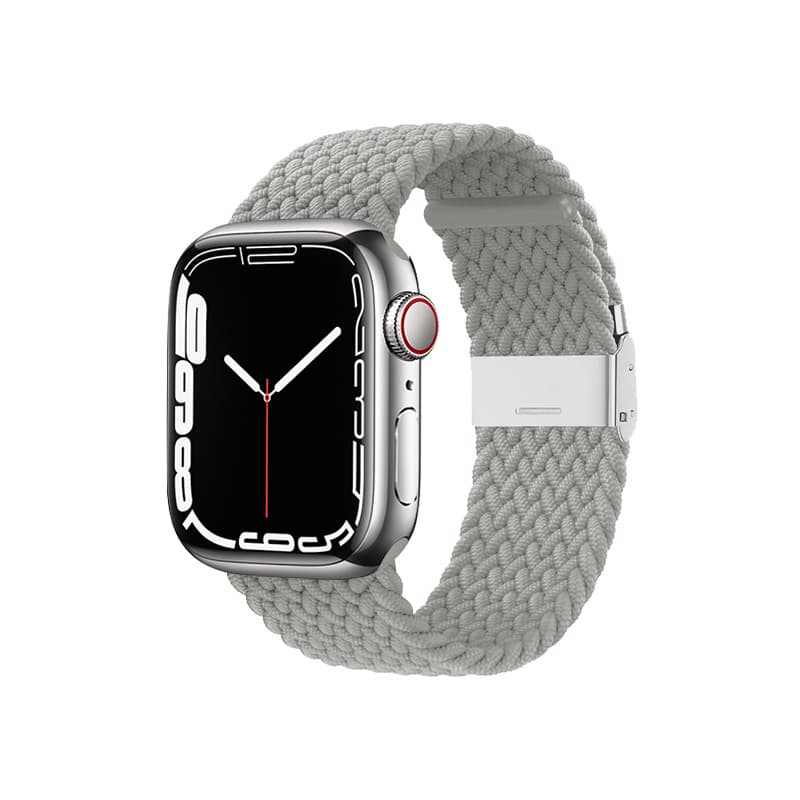 Crong Wave Band – Braided Apple Watch Band 38/40/41/42mm (Light Gray)