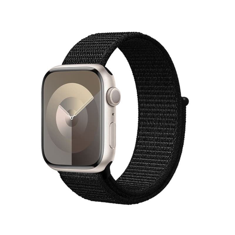 Crong Nylon Reflex - Sport Band for Apple Watch 38/40/41/42 mm (Black) 5