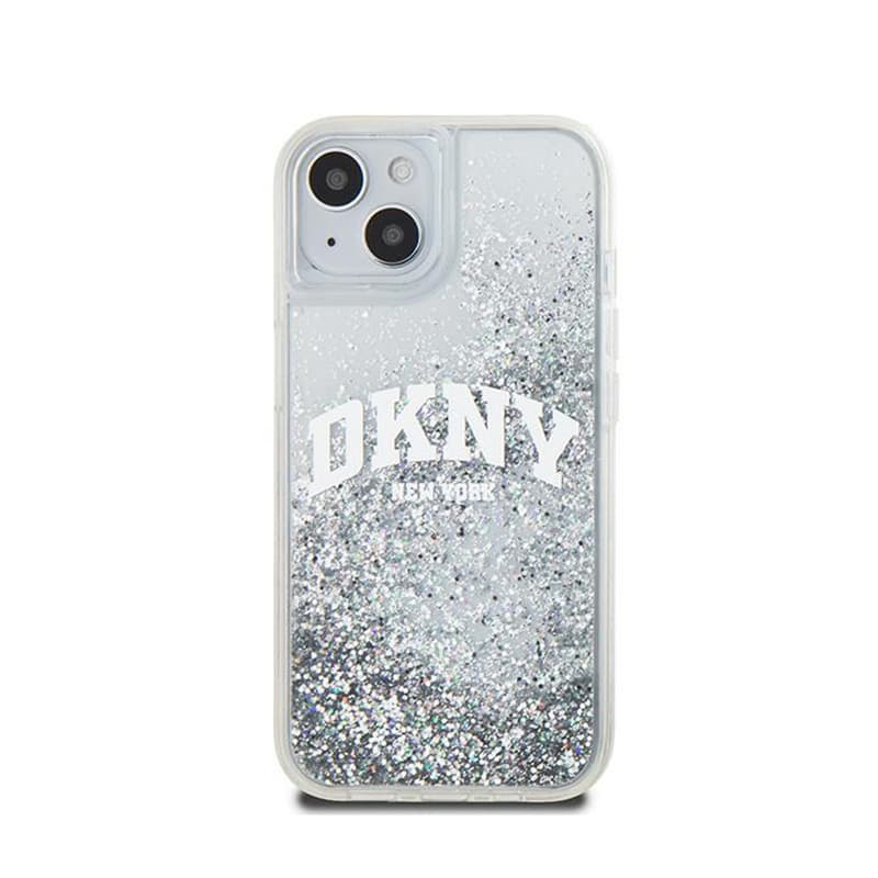 DKNY Liquid Glitter Big Logo - Case for iPhone 15 / 14 / 13 (white) 3